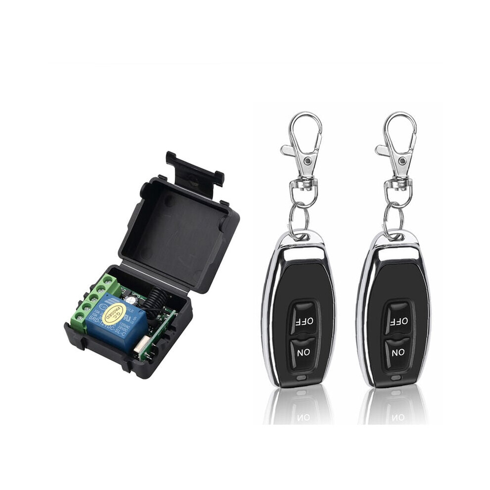 RF Wireless Switch for Electronics, Supports Multiple Remotes, Adjustable Working Modes, High-Security Learning Code