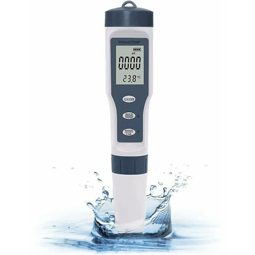 Multi-Function Water Quality Tester, Wide Application For Comprehensive Measurement, Digital Ph Meter With Temperature Compensation, Robust