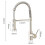 Solid Brass Kitchen Faucets with Duopure Technology, Easy to Clean Surface, Perfect for Commercial Style Settings 5