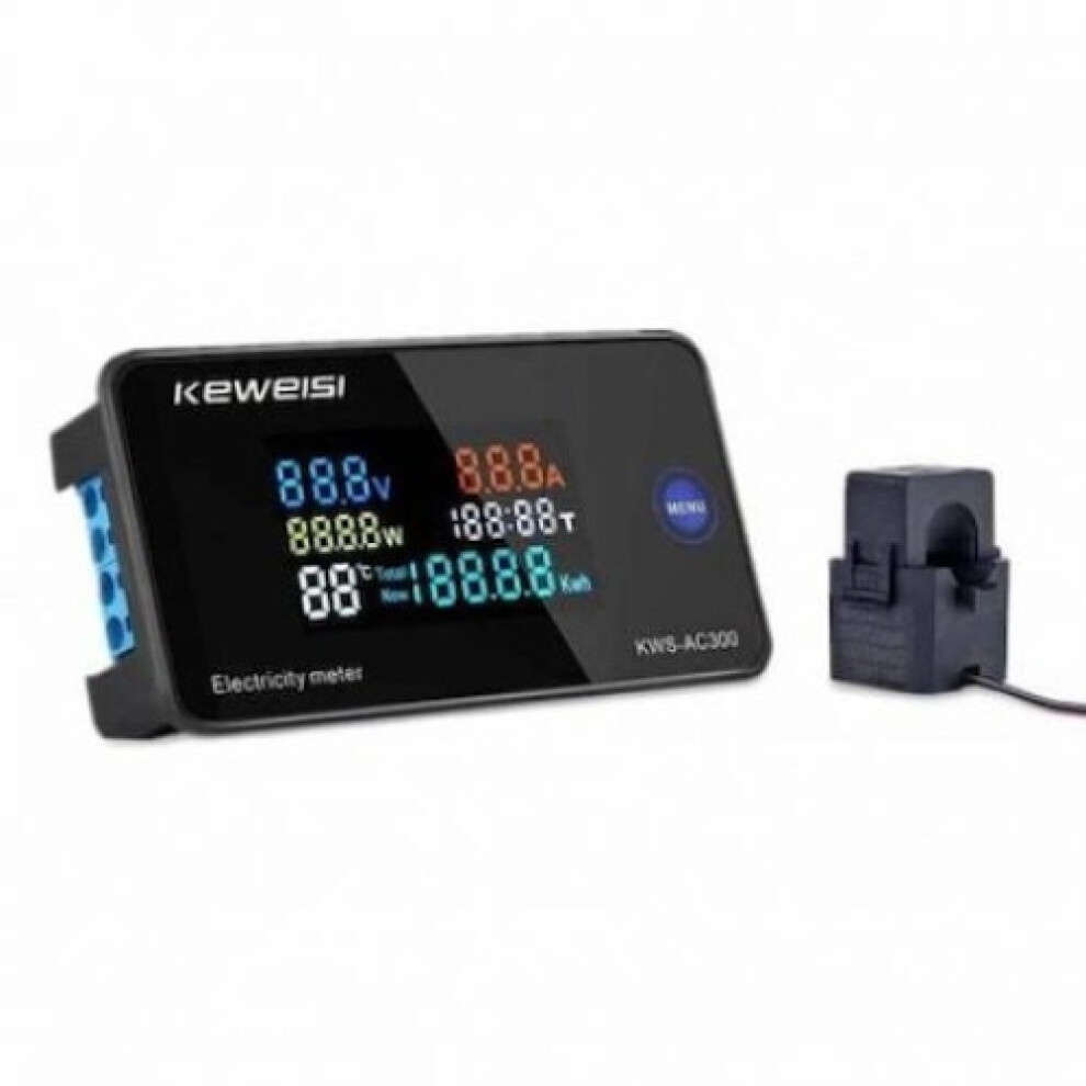Amp Volt Multimeter, Digital Ac Multimeter Lcd Hd Display For Multi-Parameter Measurement, 300V Ac 100A With High-Definition Lcd Display And Reset 9169997690241