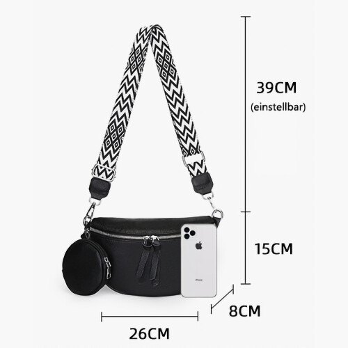Τσάντα Crossbody Κορεατικής Έκδοσης, Μαλακό Δέρμα με Ρυθμιζόμενο Λουράκι, Αδιάβροχη 1