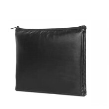 Eagróir Doiciméad Dóiteáin Leathnaithe, Pouch Snáithínghloine Brataithe le Silicone le Dearadh Zipper Dóiteáin, Lipéad Ionsáigh AZ Slán do
