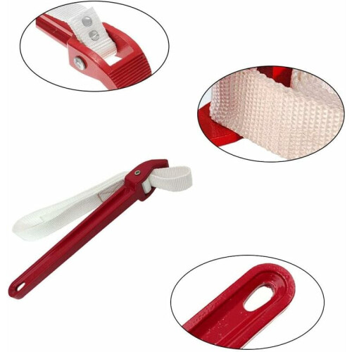 Chave de cinta reforçada, com cinto de nylon resistente a rupturas e maior durabilidade. 1