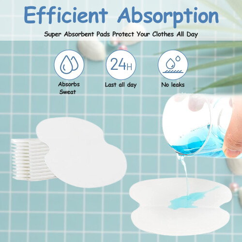 Επιθέματα μασχάλης μιας χρήσης, αναπνεύσιμος εξαιρετικά λεπτός σχεδιασμός για 2