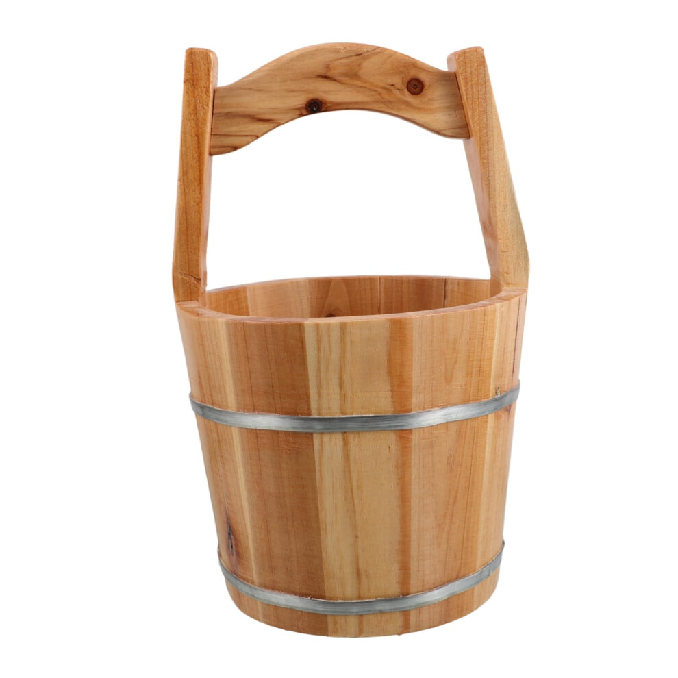 Wooden Foot Bath Bucket Handmade Cedar Tub with Lid for Home Spa Sauna and Relaxation