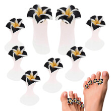 Toe Separators for Pedicure with FlowerShaped Silicone Spacers, Reusable Gel Design for Nail Care