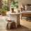 Trends 4 You 40cm Round Side Table White Marble Effect Coffee Stand 2