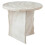Trends 4 You 40cm Round Side Table White Marble Effect Coffee Stand 8