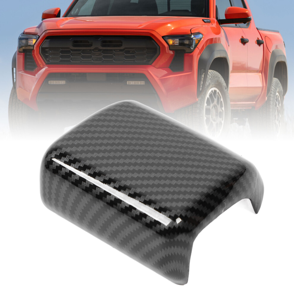 Gear Shift Knob Cover Trim For Tacoma 2024 Carbon Fiber Style Scratch Proof 8771381106903