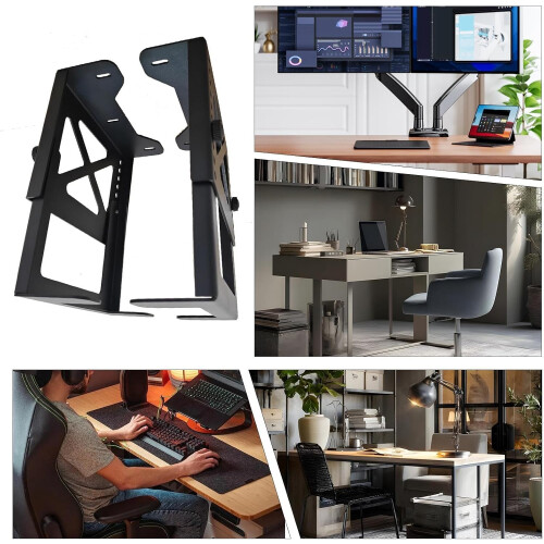 Under Desk PC Mount Adjustable Computer Holder for Cable Management Home Office Study 2
