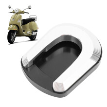 Reposapiés de aluminio con almohadilla ampliada para GTS300 plateado