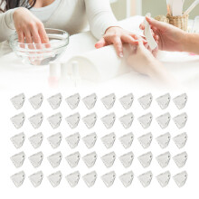 Conseils d'exposition des couleurs pour l'art des ongles - 50 pièces de cartes en verre transparent cristal pour salon