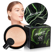 Air Cushion CC Cream Warm White with Mushroom Head Applicator, LongLasting Waterproof Concealer