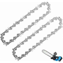 2 Pieces Chainsaw Chains Saw Chain Saw Chain for 4 inch (4" 1/4-043-28P)