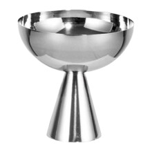 Dessert Bowl with Sturdy Footed Base, Clear Glass Ice Cream Sundae Cup, 10.2cm Height