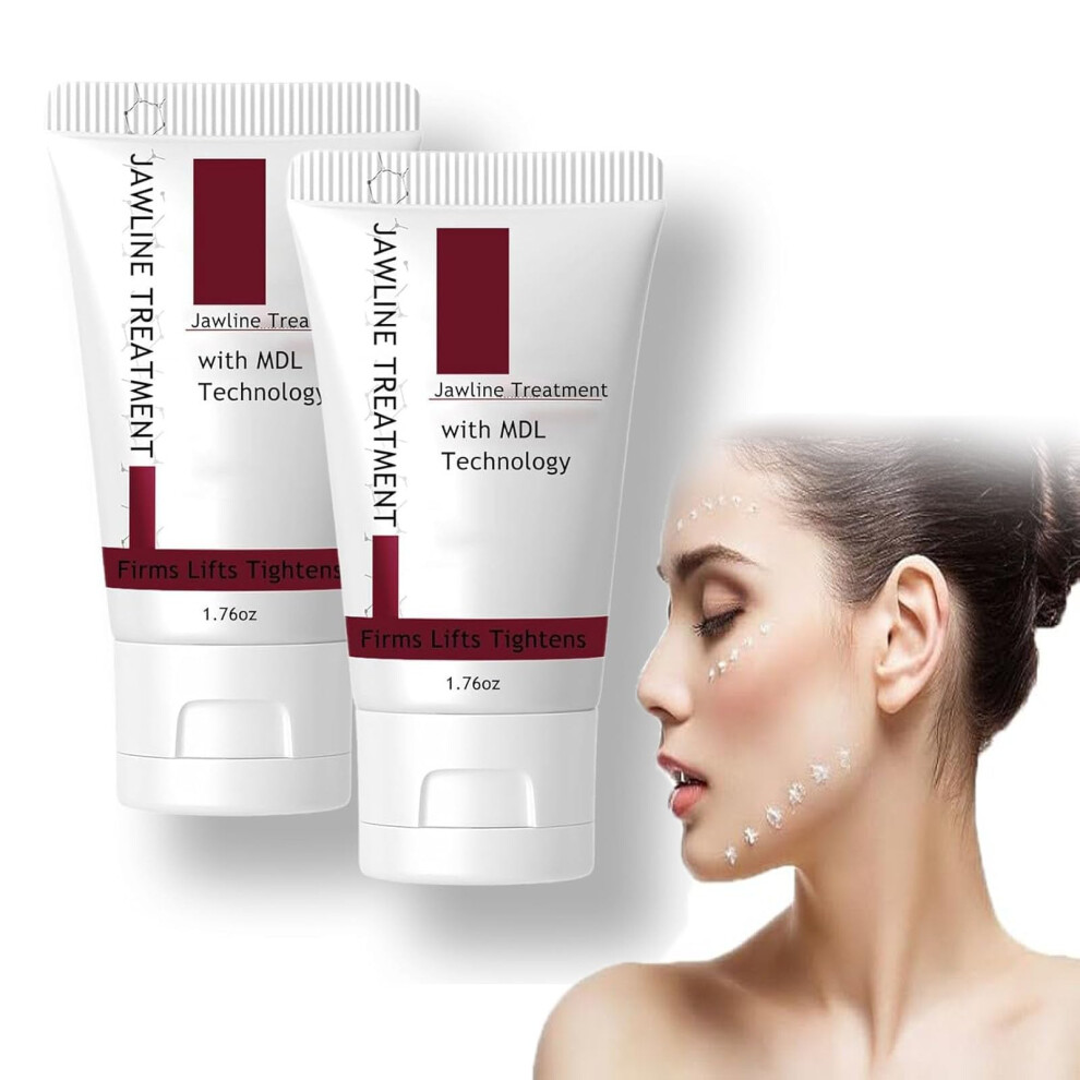 Cream Jawline Sculpting With Mdl Technology, Firming Neck And Chin For Wrinkles And Even Tone, 2Pcs