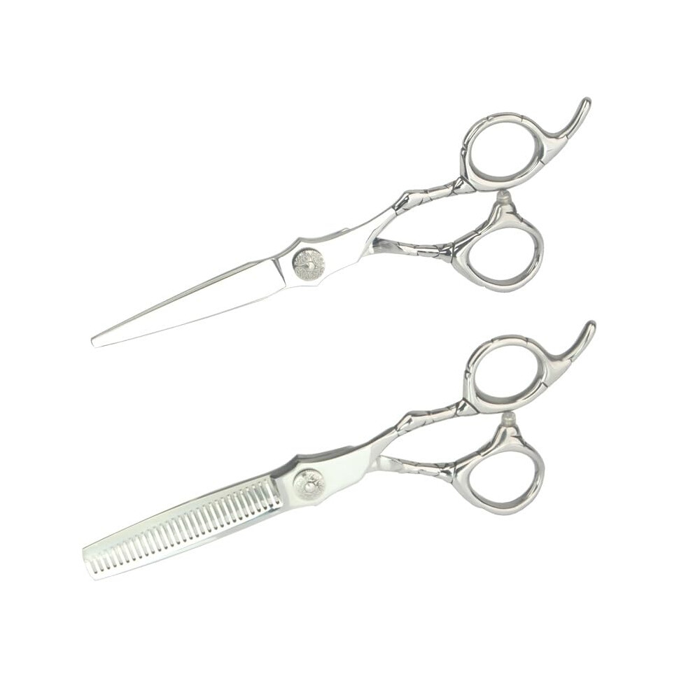 Hair Thinning Scissors 6 Inch Japanese Stainless Steel 440C Professional Barber Shears for Salon