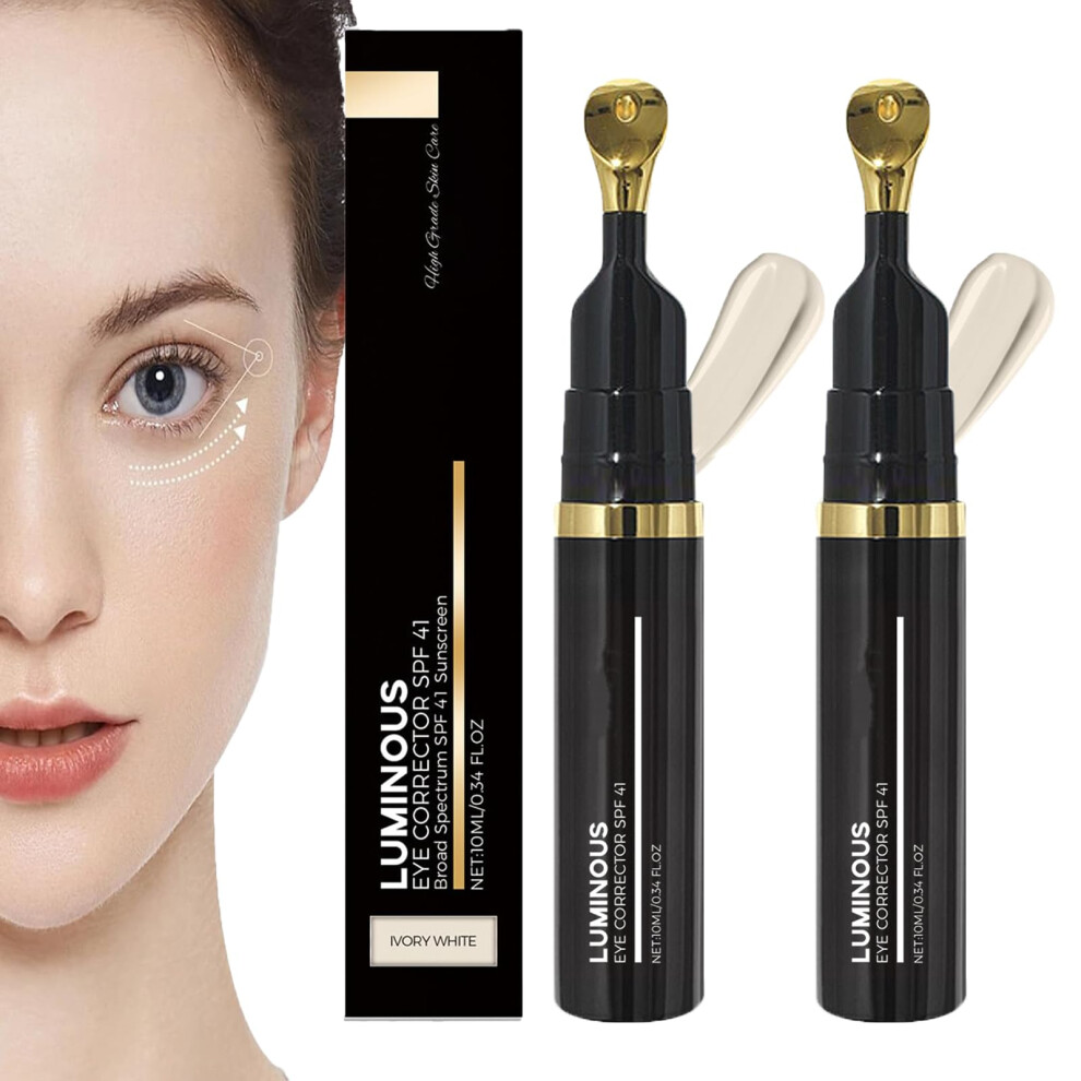 Dark/Ivory/White Eye Concealer Spf 41 Antiaging Circle Corrector With Hydration 2Pcs