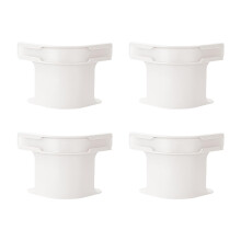 Bed Sheet Holders with Heavy Duty NoSlip Fitted Sheet Straps, Adjustable Clips for All Mattress Sizes, 4pcs White