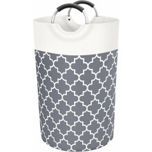 Compact Companion, PE Coated Collapsible Bin, Laundry Hamper Ensuring Mold-Free Storage, Lightweight for Seamless Portability, Waterproof &