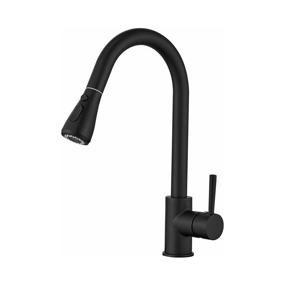 Cupc & Nsf Certified Kitchen Faucet, Solid Brass Constructed Multifunction Designs Faucet 360-Degree Swivel For Culinary Enthusiasts (Matte Black) 9423501441683