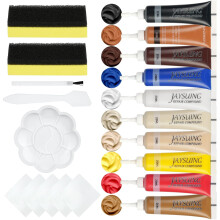 Kit de reparación de cuero para bolsos, zapatos y botas, penetra profundamente en los poros del cuero, repara desgarros y grietas, añade brillo,