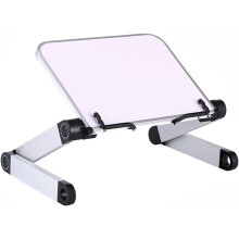 Suporte para livros ajustável com design ergonômico e relaxante para o corpo, estrutura durável e leve em alumínio com design dobrável e