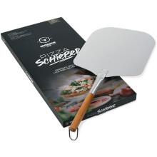 Pelle à pizza de haute qualité, poignée détachable sûre et pratique pour pizzas, pains et pâtisseries maison, pelle à pizza en aluminium
