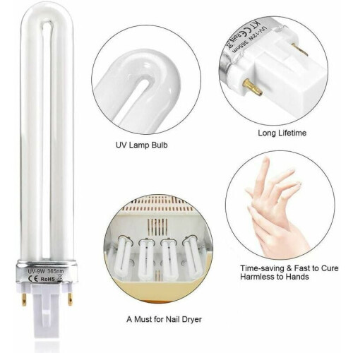 Φωτιστικό DIY, Λαμπτήρες στεγνωτήρα νυχιών για οικιακή χρήση, Λαμπτήρας UV, Άμεσος 1