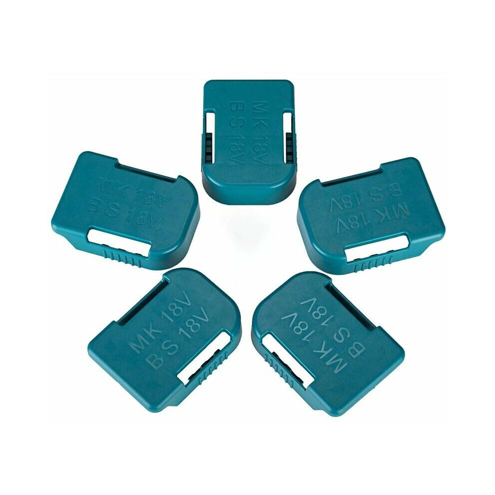 Battery Mounts For 18V Fixing Devices, With Power Indicator, Organised Storage Solution, Wall Desk Belt Mountable, 5 Holders 9173940964211