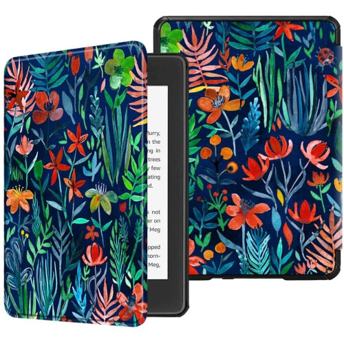 Κομψή θήκη Kindle, ανθεκτικό κάλυμμα από δέρμα PU με εσωτερικό από μικροΐνες που δεν 1