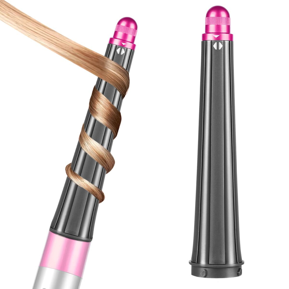 Conical Curling Barrel Attachment 0.81.4 Inch Fuchsia for Dyson Airwrap HS01 HS05 HS08 Long Hair