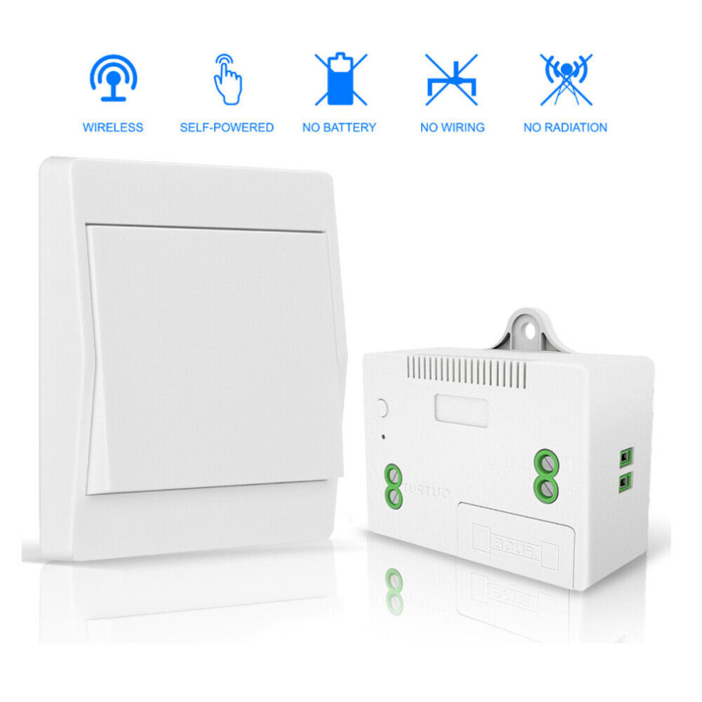 Self-Powered Wireless Switch, A Versatile Solution For Wide Application Range And Safe, Waterproof Usage 9173940967236