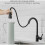 Innovative 2 Function Sprayer Kitchen Faucet with Easy Installation Process, Enhancing Your Cooking Experience with Stylish Matte Black Finish 2