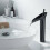 QuickClean Kitchen Basin Faucet, Matte Black Grade A Solid Brass Body, Ceramic Valve for Home Sinks and Granite Counters 3
