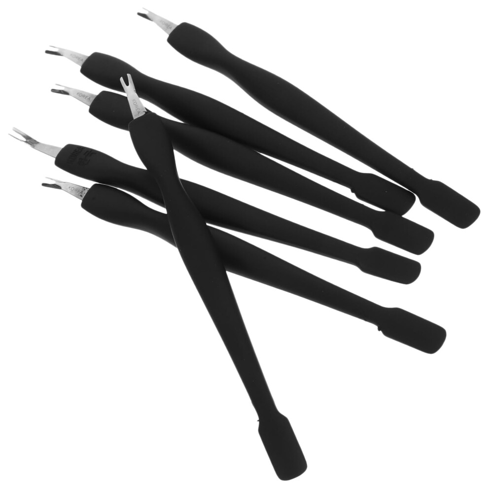 6Pcs Japanese Dual Ended Cuticle Pusher Nail Care Tools for Manicure and Pedicure