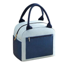 (Blue) Lunch Bag Insulated Lunch Box Large Capacity Waterproof Lunch Bag for Outdoor Picnic Hiking Camping