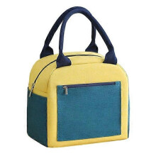(Yellow-green) Lunch Bag Insulated Lunch Box Large Capacity Waterproof Lunch Bag for Outdoor Picnic Hiking Camping