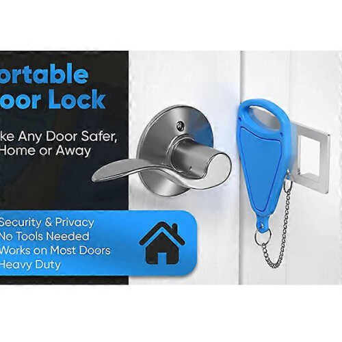 (B)Anti-theft door lock for travel, portable lock 2
