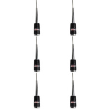 6X Details der Neuen Silbernen UHF 400-470 MHz 200 W 5,5 DB SL-16 PL-259 Mobile Autoradio Antenne