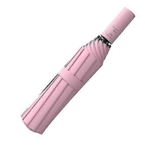 (Pink)Automatic Large Wind-resistant Folding Umbrella, Sun-proof Umbrella