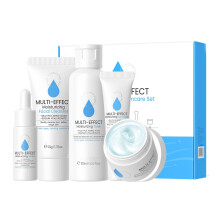 Hydrating Skincare Set with Cleanser Toner Serum Eye and Face Cream, 5 Piece Travel Gift Kit for Women