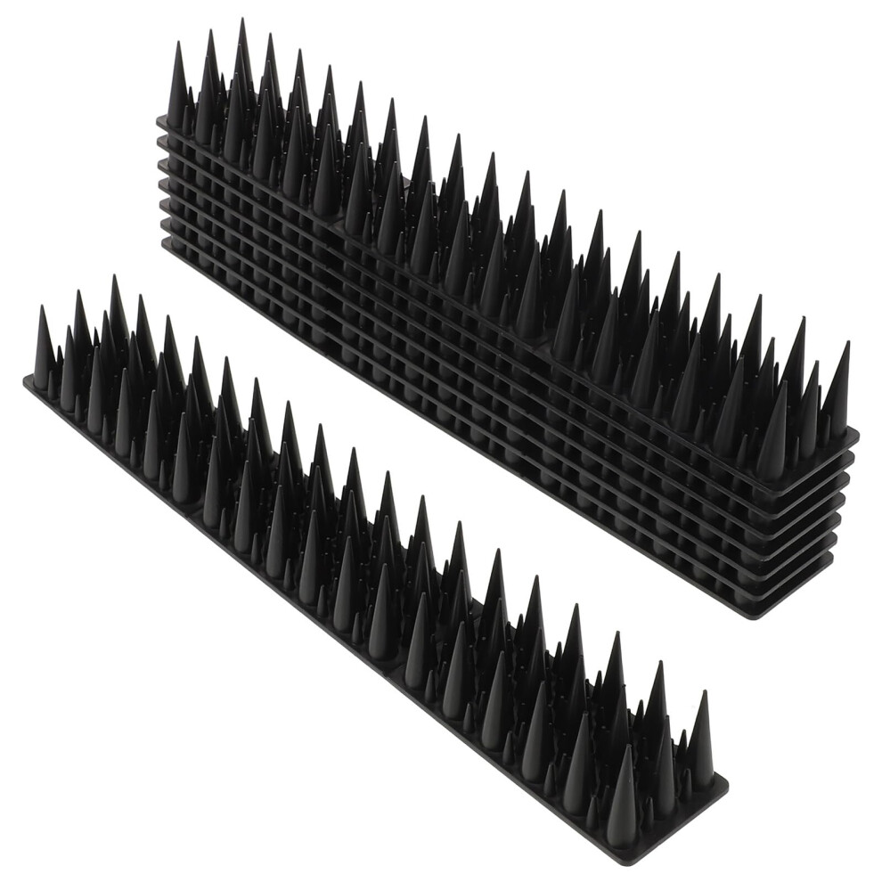8Pcs Bird Deterrent Spikes Anticlimbing Fence Plastic Spikes For Garden Roof And Wall Protection 9365369833968