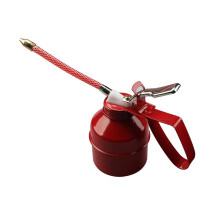 Small Manual Pump Oil Can with Flexible Hose, Metal Lubricator for Automotive and Mechanical Maintenance 500cc/300cc
