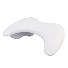Nail Arm Rest UShaped PU Leather Ergonomic Hand Rest with Removable Bracket for Nail Salon White