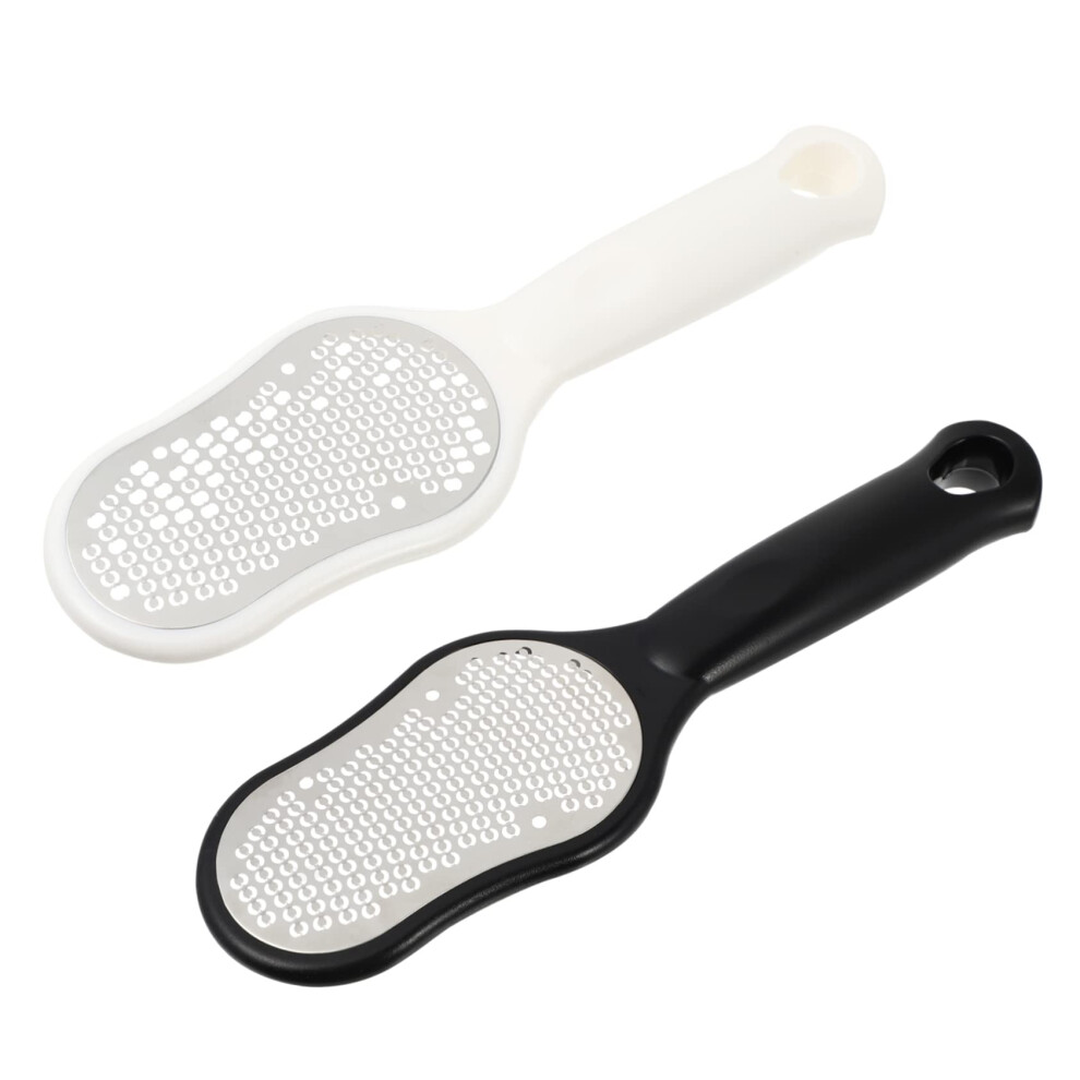 Stainless Steel Foot File 2pcs DoubleSided Callus Remover for Dead Skin and Cracked Heels