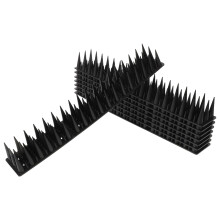 8pcs Bird Spikes Black Plastic Anti Climb Security Spikes for Roof Fence Garden Windowsills Balconies