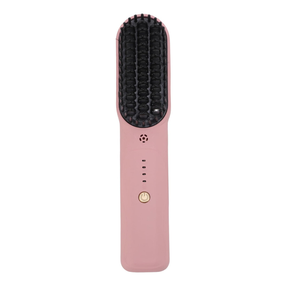 Cordless Hair Straightening Brush Rechargeable 2 in 1 Styling Comb with Fast Heating