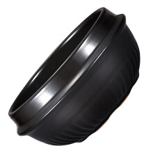 Ceramic Soup Pot 1100ml Korean Style Stone Casserole Heat Resistant Stew Cookware for Kitchen