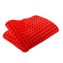 Silicone Baking Mat Non Stick Temp Resistant Oven Liner with Oil Drainage Reusable Red